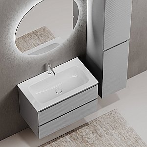 Тумба с раковиной Sancos Folk 80 FL80ES Ergraut soft для ванной в интернет-магазине Sanbest