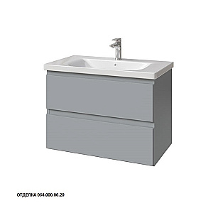 Тумба с раковиной Caprigo Forte 80 два ящика, цвет на выбор/эмаль для ванной в интернет-магазине Sanbest