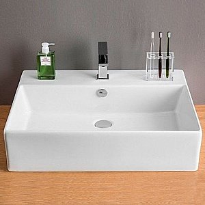 Раковина Artceram Quadro 65 QUL003 01 00 белая купить в интернет-магазине Sanbest