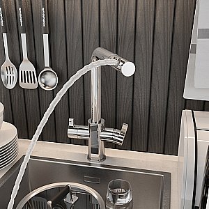Смеситель для кухни Elghansa Kitchen Pure Water 56A5511 хром купить в интернет-магазине сантехники Sanbest