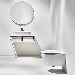 Унитаз подвесной Simas Trevi TRV18, безободковый, белый матовый купить в интернет-магазине Sanbest