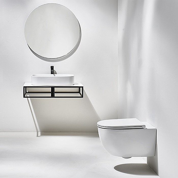 Унитаз подвесной Simas Trevi TRV18, безободковый, белый матовый купить в интернет-магазине Sanbest