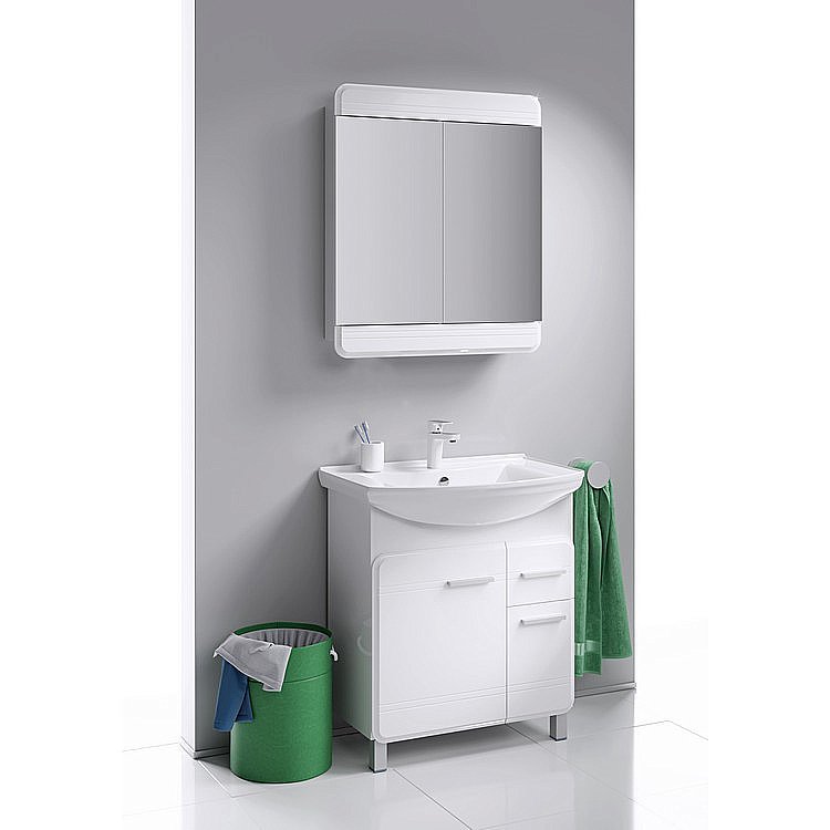 Зеркальный шкаф AQWELLA Корсика 70 купить в интернет-магазине сантехники Sanbest