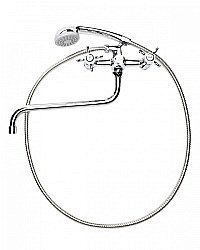 Смеситель для ванны Agger Retro-X A1722200 купить в интернет-магазине сантехники Sanbest