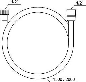 Душевой шланг Ravak SatinFlex 913.00 купить в интернет-магазине сантехники Sanbest