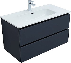 Тумба с раковиной Aquanet Вега 2.0 337950/284029 90 маренго для ванной в интернет-магазине Sanbest