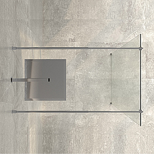 Душевое ограждение WasserKRAFT Vechte 60W46 110 фиксатор серебристый/стекло прозрачное купить в интернет-магазине Sanbest