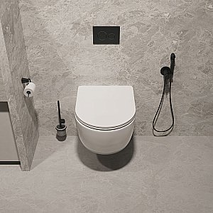 Унитаз подвесной Vincea Evo VT1-34ST, белый, с крышкой микролифт, безободковый, слив-торнадо купить в интернет-магазине Sanbest