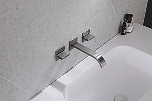 Смеситель для раковины Abber Wasserfall AF8612NG никель купить в интернет-магазине сантехники Sanbest