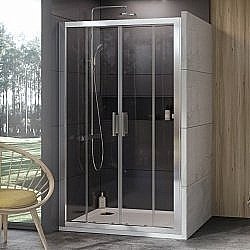 Душевая дверь Ravak 10° 10DP4-120 сатин/Transparent купить в интернет-магазине Sanbest