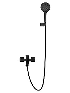 Смеситель для ванны с душем WONZON & WOGHAND FRAME, Черный матовый (WW-88639010-MB) купить в интернет-магазине сантехники Sanbest