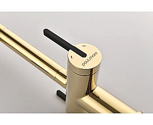 Смеситель для кухни Paulmark Gravity Gr213888-G золото купить в интернет-магазине сантехники Sanbest