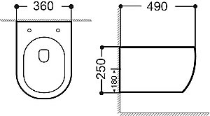 Унитаз подвесной Aquanet Smart Rimless LX-1106 с крышкой микролифт, безободковый купить в интернет-магазине Sanbest