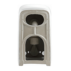 Напольный унитаз-компакт Black&White Gravity 7790WX безободковый, слив-торнадо, с крышкой микролифт, с бачком, белый глянцевый купить в интернет-магазине Sanbest