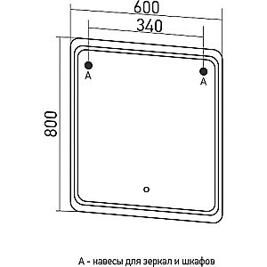 Зеркало Mixline ВИКТОРИЯ 547251 60 в ванную от интернет-магазине сантехники Sanbest