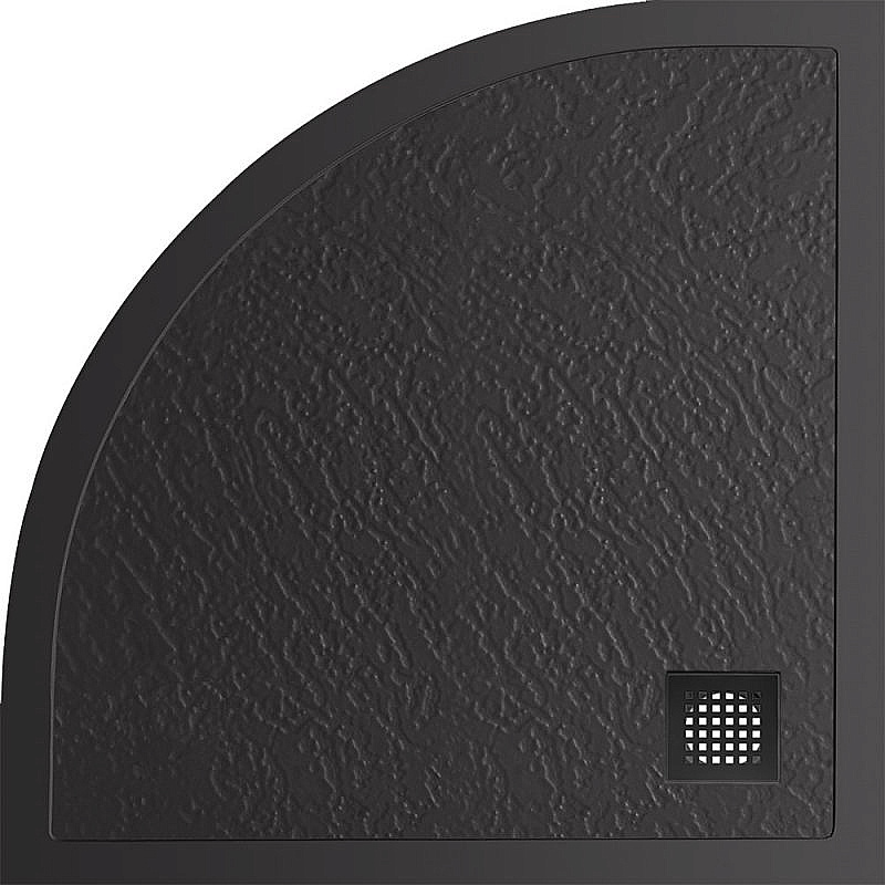 Душевой поддон Belbagno TRAY-MR-UNO-R-90-550-35-NERO-NO черный/решетка черная матовая купить в интернет-магазине Sanbest