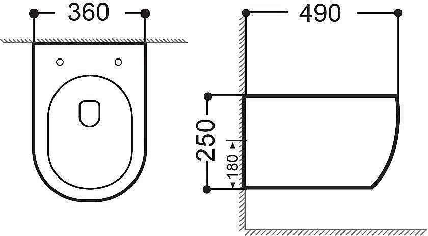 Унитаз подвесной Aquanet Smart Rimless LX-1106 с крышкой микролифт, безободковый купить в интернет-магазине Sanbest