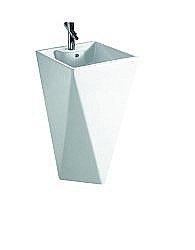 Раковина напольная SantiLine 49,5 SL-4009 белая купить в интернет-магазине Sanbest