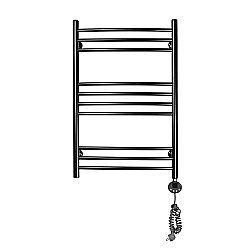 Полотенцесушитель электрический Domoterm Калипсо П10 500x800 ЧРН E черный купить в интернет-магазине сантехники Sanbest