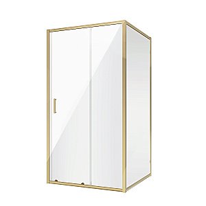 Душевой уголок Niagara Nova 90х80 стекло прозрачное/профиль холодное золото купить в интернет-магазине Sanbest