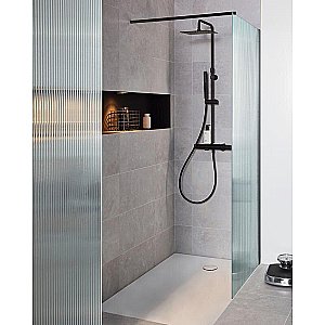 Душевая система Jacob Delafon METRO E26596-BL матовая черная купить в интернет-магазине сантехники Sanbest