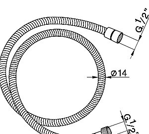 Душевой шланг Cisal Shower ZA00901021 купить в интернет-магазине сантехники Sanbest