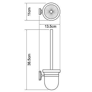 Ершик подвесной WasserKRAFT Oder K-3027 купить в интернет-магазине сантехники Sanbest