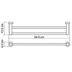 Полотенцедержатель WasserKRAFT Donau K-9440 купить в интернет-магазине сантехники Sanbest