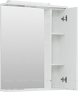 Зеркало со шкафом Aquanet Гретта 70 белый в ванную от интернет-магазине сантехники Sanbest