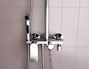 Душевая система Damixa APOLLO DX220910000 хром купить в интернет-магазине сантехники Sanbest