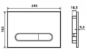 Кнопка для инсталяции Esbano OVL-17GW купить в интернет-магазине сантехники Sanbest