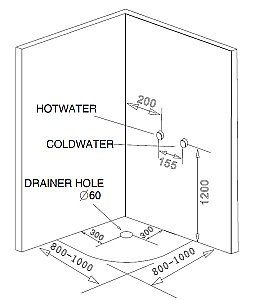 Душевая кабина Loranto CS-6611 G 100х100 прозрачное стекло/профиль хром купить в интернет-магазине Sanbest