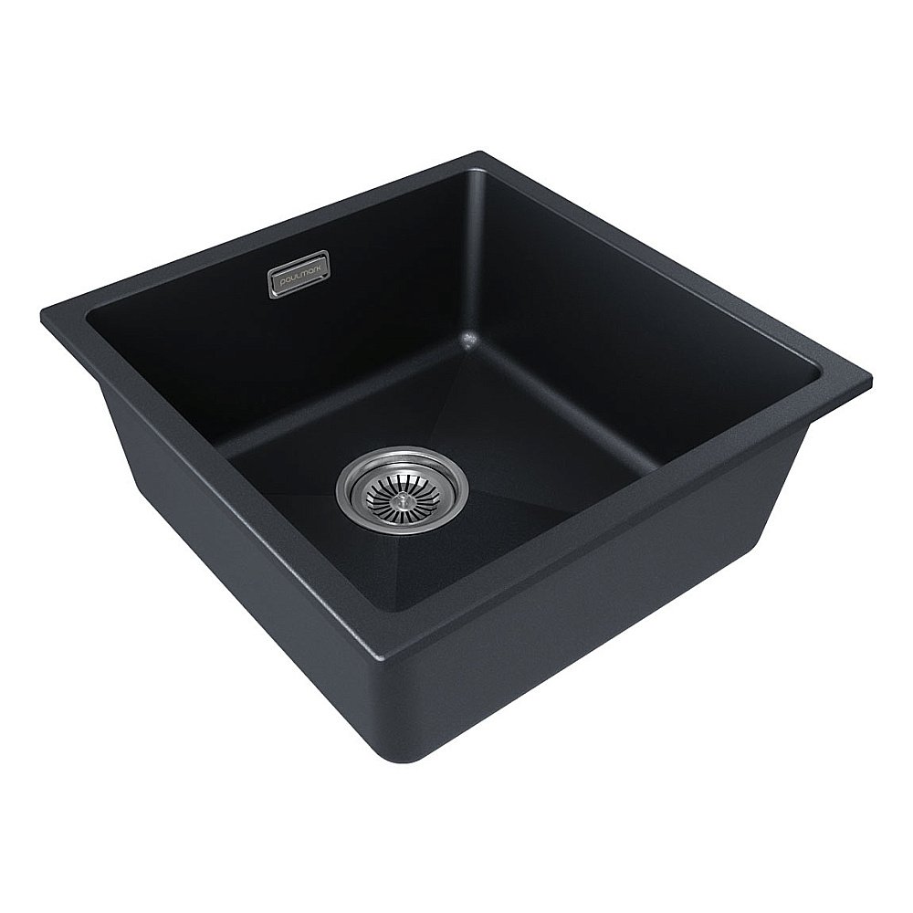Кухонная мойка Paulmark LUMI 45UNI LU45-BLM черный металлик купить в интернет-магазине сантехники Sanbest