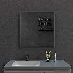 Зеркало ESBANO ES-3803TDB 80 черный матовый в ванную от интернет-магазине сантехники Sanbest