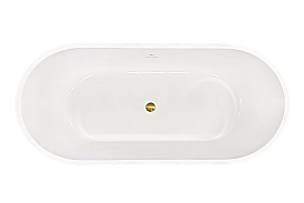 Акриловая ванна Royal Bath PAFOS RB610000GD 180х80 белый купить в интернет-магазине Sanbest