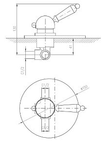 Смеситель для душа Rav-Slezak LABE L083L купить в интернет-магазине сантехники Sanbest