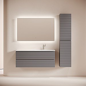 Тумба с раковиной Sancos Folk FL120GS 120 Grey soft для ванной в интернет-магазине Sanbest