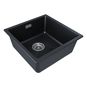 Кухонная мойка Paulmark LUMI 45UNI LU45-BLM черный металлик купить в интернет-магазине сантехники Sanbest