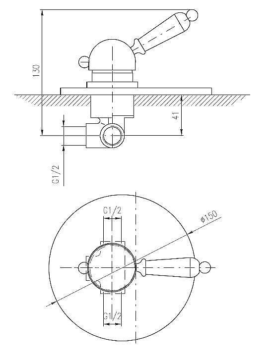 Смеситель для душа Rav-Slezak LABE L083L купить в интернет-магазине сантехники Sanbest