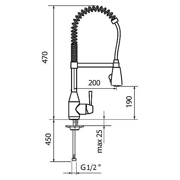 Смеситель для кухни Webert Kitchen Conic CN920602015 купить в интернет-магазине сантехники Sanbest