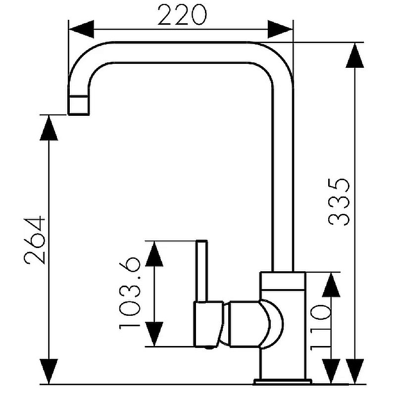 Смеситель для кухни Kaiser Merkur 26844-9 купить в интернет-магазине сантехники Sanbest