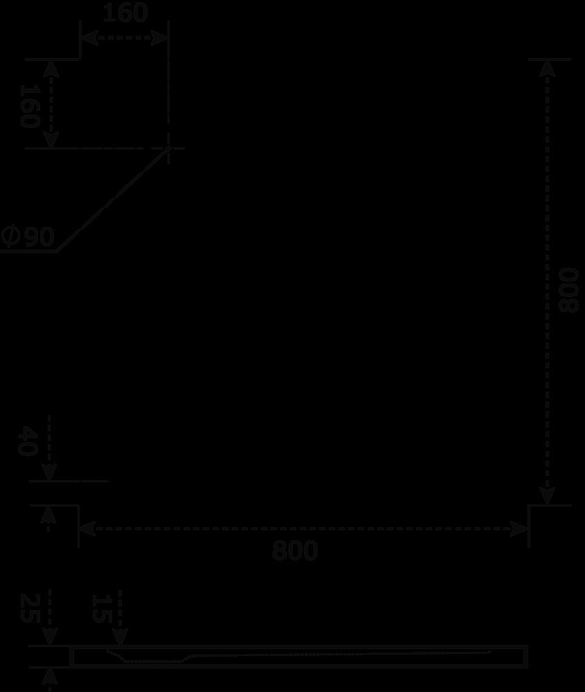 Душевой поддон Good door ЭКЛИПС 80x80 купить в интернет-магазине Sanbest