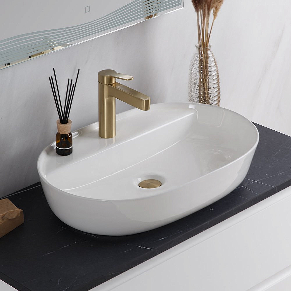 Тумба с раковиной и столешницей BelBagno KRAFT 100 KRAFT100BO-KEPMNO-1346-SET белая матовая для ванной в интернет-магазине Sanbest