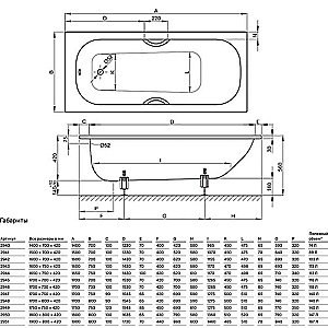 Ванна Bette Form 2947-000 AD PLUS AR 170x75 купить в интернет-магазине Sanbest
