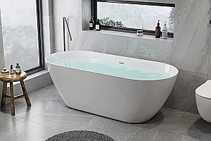 Акриловая ванна Royal Bath PAFOS RB611701GR 170х75 белый купить в интернет-магазине Sanbest
