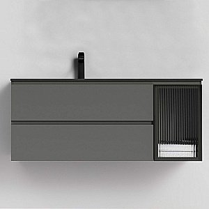 Тумба с раковиной Orans BC-2055-1200L 120 2055120L темно-серая для ванной в интернет-магазине Sanbest