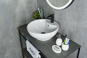 Раковина накладная Gid Esfera 45 N9001 51101 белая купить в интернет-магазине Sanbest