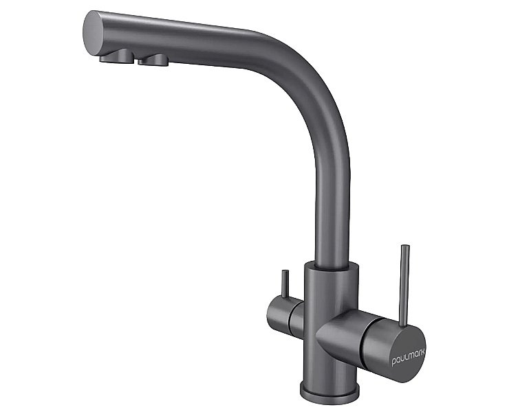 Смеситель для кухни Paulmark Essen Es213011-MG серый матовый купить в интернет-магазине сантехники Sanbest