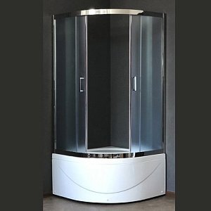 Душевой уголок Royal Bath RB100BK-C-CH 100х100 матовый купить в интернет-магазине Sanbest