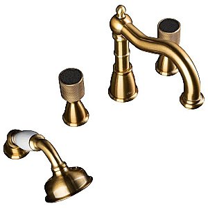 Смеситель для ванны Boheme Royal Cristal 391-Royal/CRST black бронза/Preciosa купить в интернет-магазине сантехники Sanbest